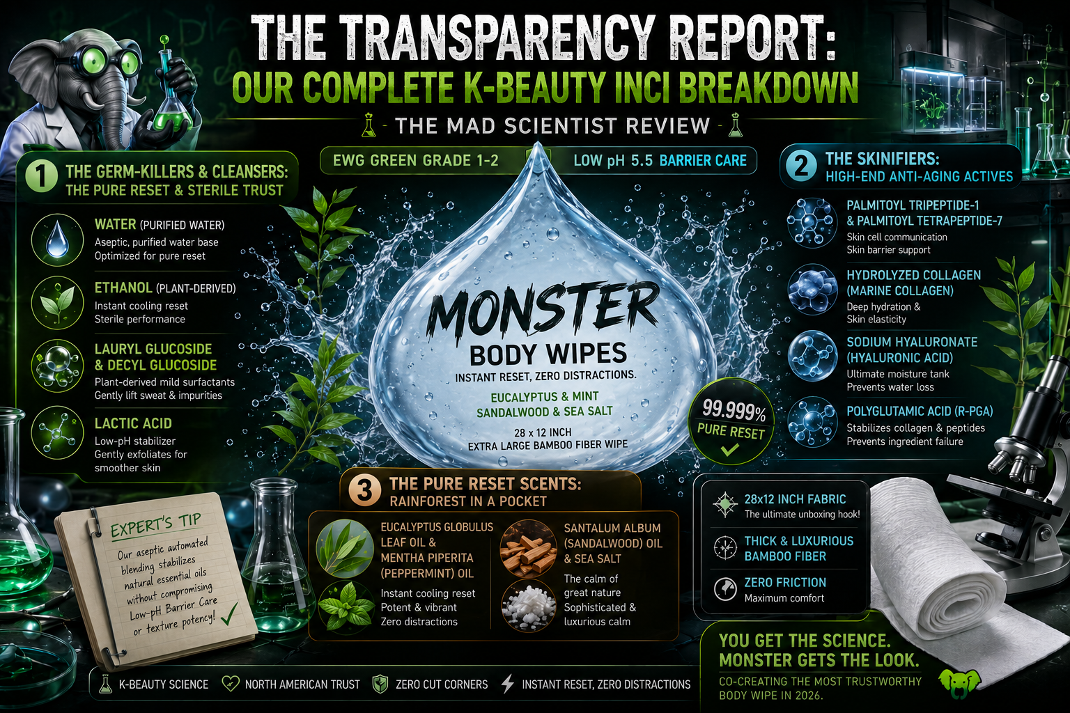 🚀 The Transparency Report: Our Complete K-Beauty INCI Ingredient Breakdown (The Mad Scientist Review) 🔬🔬