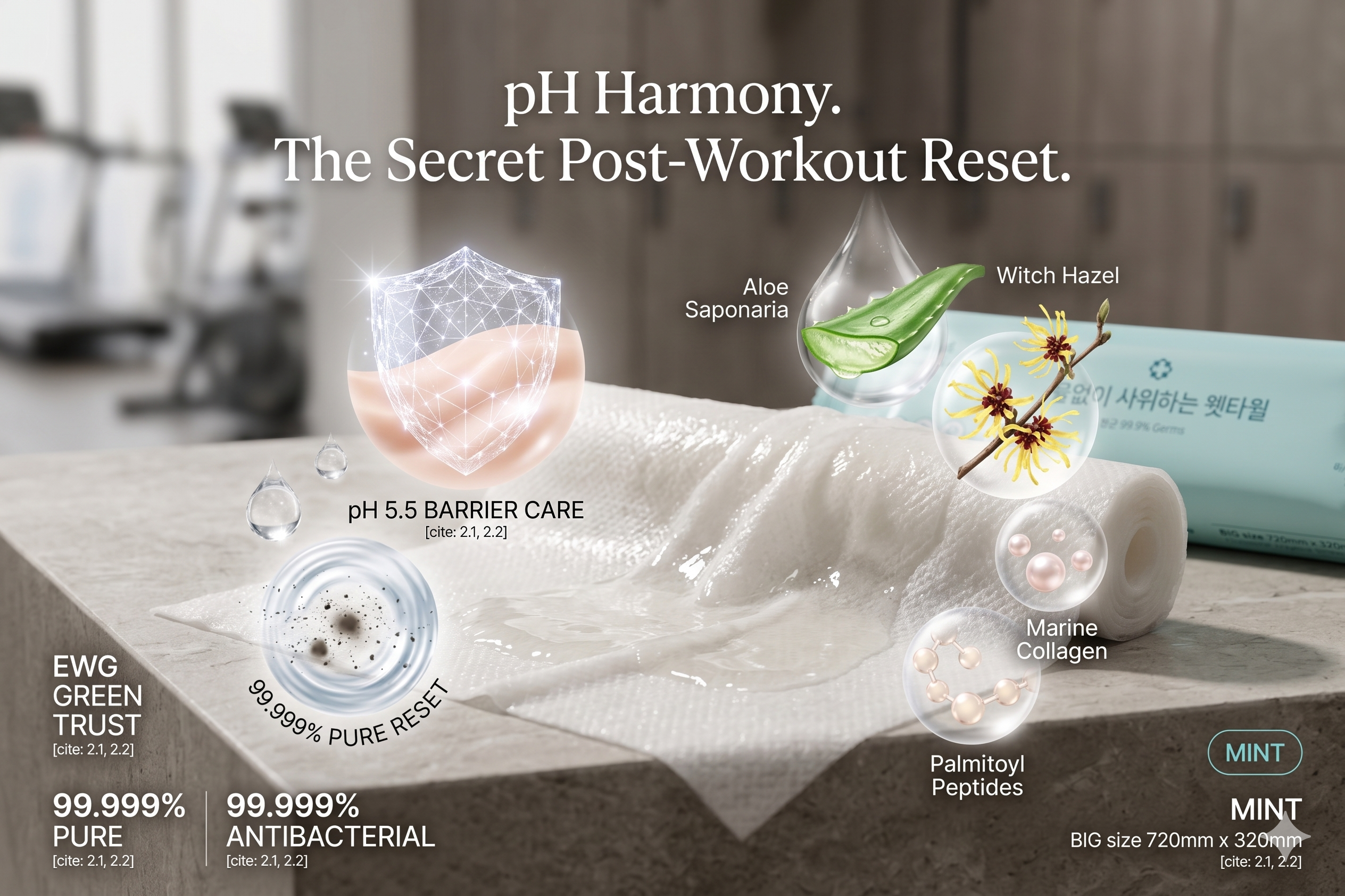 🚀 pH Harmony: Why Your Body’s Barrier Depends on the Right Wipe (K-Beauty’s Secret to Zero Irritation Post-Workout) 🐘🥊